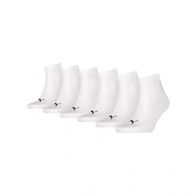 Abbildung von PUMA 6er Pack Unisex Quarter Plain Sportsocken 6P ECOM, 43 46, Weiss