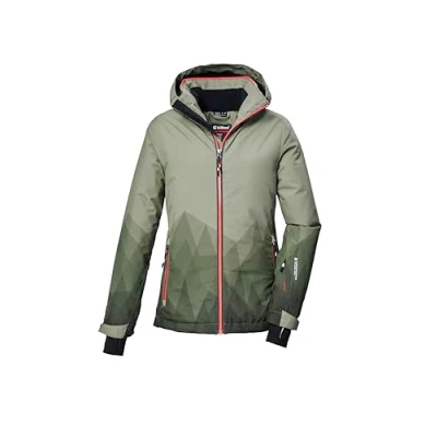 Abbildung von killtec Mädchen Skijacke/Funktionsjacke mit Kapuze und Schneefang KSW 328 GRLS SKI JCKT, light moss, 128, 42272 000