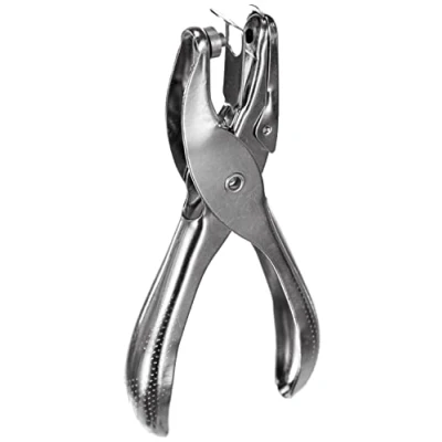 Abbildung von Rayher Hobby 8928400 Lochzange, Länge 12,5 cm, Lochdurchmesser 4 mm, Lochstanzer, Metall Stanzer
