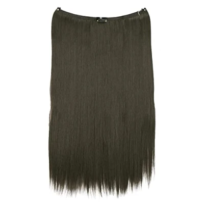 Abbildung von CAISHA 50cm 1 Tresse Extension mit Gummiband Extensions Haarverlängerung Haarteil Glatt Brünett E111