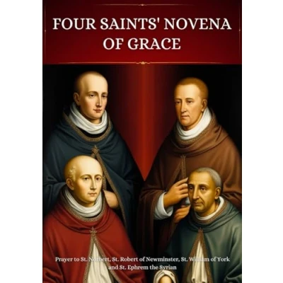 Abbildung von Four Saints&#039; Novena of Grace: Prayer to St. Norbert, Robert Newminster, William York and Ephrem the Syrian