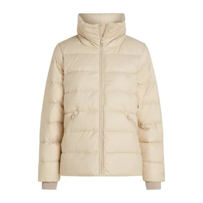 Abbildung von Tommy Hilfiger MW DOWN FUNNEL NK JACKET Gerade Damen, Beige (Classic Beige), L