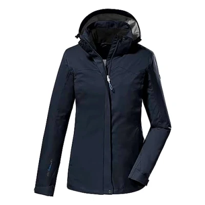 Abbildung von killtec Damen Funktionsjacke/Outdoorjacke mit abzippbarer Kapuze KOS 133 WMN JCKT, dunkelnavy, 44, 38383 000