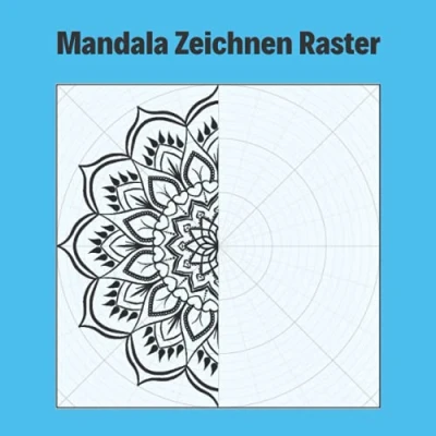 Abbildung von Mandala Zeichnen Raster: Konzentrische Kreise zum einfachen selbst erstellen