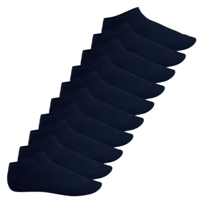 Abbildung von Footstar Herren &amp; Damen Sneaker Socken (10 Paar) Kurze Sportsocken aus Baumwolle Sneak It! Marine 43 46