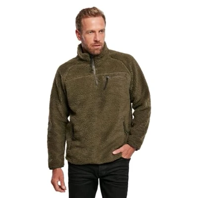 Abbildung von Brandit Teddyfleece Troyer, Farbe: Olive, Größe: 4XL