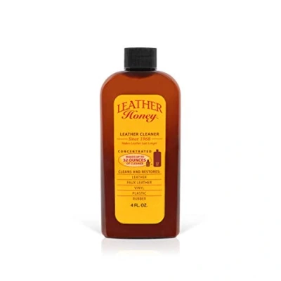 Abbildung von LEATHER Honey Lederreiniger Premium Leder Reinigung für Lack und Lederbekleidung, Möbel, Autoinnenraum, Schuhe Zubehör, konzentrierte Formel, ergibt 946 ml wenn verdünnt