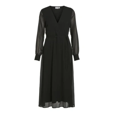 Abbildung von VILA MIDI Freizeitkleid, Damen, Größe: 34, Black