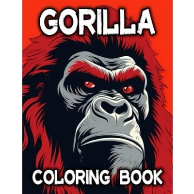 Abbildung von Gorilla Coloring Book: 61 Pages for Teens and Adults