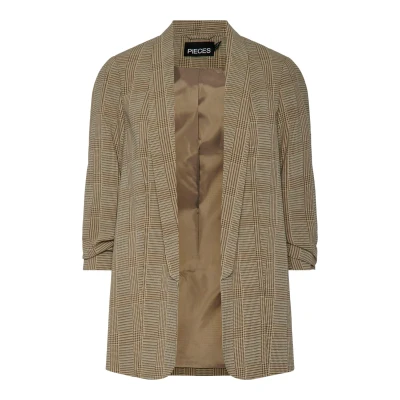 Abbildung von pieces Blusenblazer »PCBOSELLA 3/4 PRINTED BLAZER NOOS«, mit Ärmel