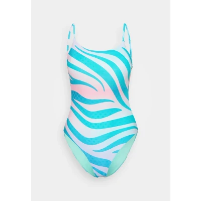 Abbildung von Arena Womens Water Prints Swimsuit Badeanzug, Damen, Größe: Large, Turquoise/pink