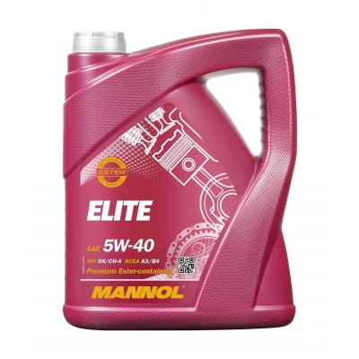 Abbildung von Mannol Elite 5W 40 5l Motoröl MN7903 5 OPEL: Vivaro A Combi, Astra G Coupe, CC, AUDI: A3 Hatchback, 80 B4 Avant, A6 C5 Saloon