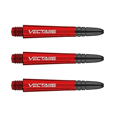 Abbildung von WINMAU Vecta Blade 6 Rot Mittel Dartschäfte (Schäfte) 1 Set pro Packung (insgesamt 3 Schäfte)