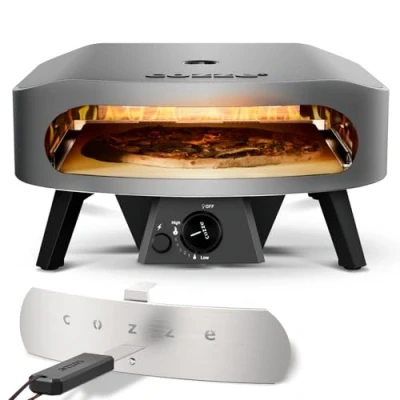 Abbildung von cozze® 17&quot; Gas Pizzaofen Große Pizzas, Großer Geschmack 50mbar Inkl. Regler &amp; Schlauch Outdoor Terrasse