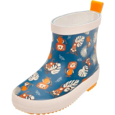 Abbildung von Playshoes Halbschaft Dschungel Unisex Gummistiefel für Kinder, Größe: 25, Petrol Schuhe