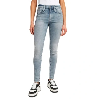 Abbildung von G STAR 3301 Skinny Jeans Fit, Damen, Größe: 32x34, Antique faded ripped icecap