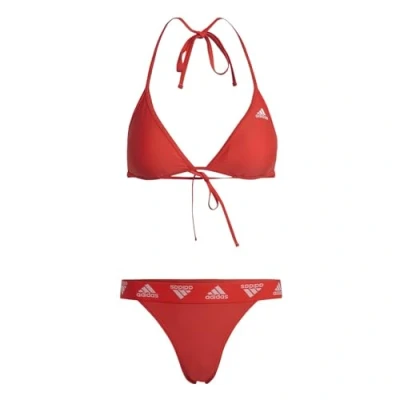 Abbildung von Adidas, Triangle Bikini, Leuchtend Rot/Weiß, XL, Donna