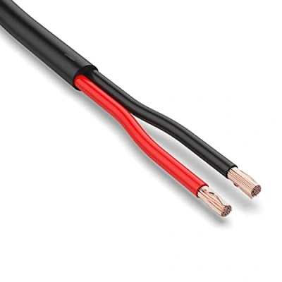 Abbildung von AUPROTEC KFZ Kabel 2x0,75 mm² 5m rund FLRYY I Rundkabel Fahrzeugkabel/Fahrzeugleitung Farbcodiert schwarz/rot 2 poliges für Anhänger geeignet