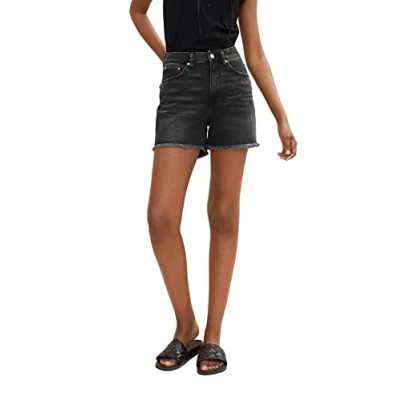 Abbildung von TOM TAILOR Denim Damen High Waist Bermuda Jeans Shorts 1031461, 10250 Used Dark Stone Black Denim, S