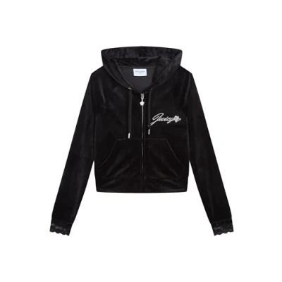 Abbildung von Juicy Couture Madison Sweatjacke, Damen, Größe: Medium, Black