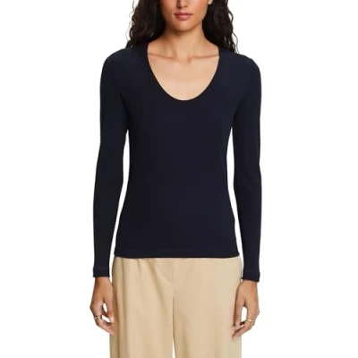 Abbildung von Esprit Langarmshirt, Damen, Größe: XL, Navy