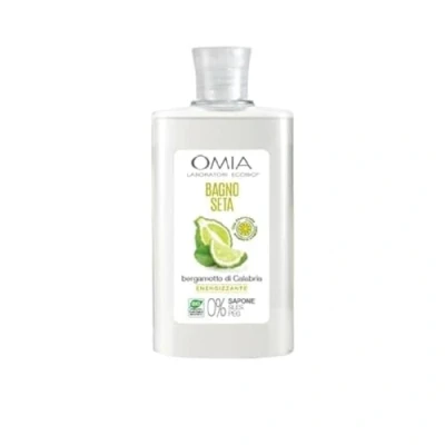 Abbildung von Omia, EcoBio Seidenbad mit Bergamotte di Calabria, energetisierendes Duschgel, macht die Haut strahlend und hydratisiert, dermatologisch getestet, 400 ml Flasche