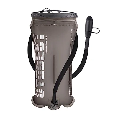 Abbildung von UTOBEST Trinkblase, Wasserblase 1.5L 2L 3L, TPU Körperwasserbeutel, mit isoliertem Schlauch, BPA frei, auslaufsicher, für Wandern, Laufen, Radfahren, Camping