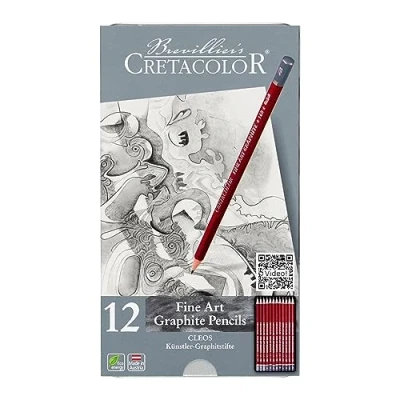 Abbildung von Cretacolor Graphitstift CLEOS Fine Art Graphit, 12teilig