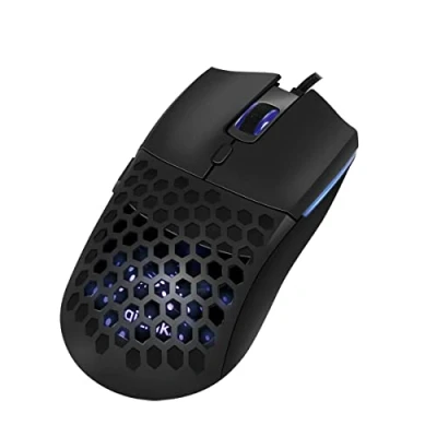 Abbildung von LogiLink ID0208 USB Gaming Maus mit DPI Taste (800/1600/3200/6400 DPI) und Beleuchtung 7X RGB Farben, Win 7/8/10/11, Mac OS Chrome OS, Schwarz
