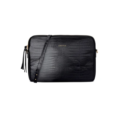 Abbildung von Expatrié Marlene 13 ZOLL Notebooktasche schwarzkroko, Damen, Größe: One Size, Schwarz kroko