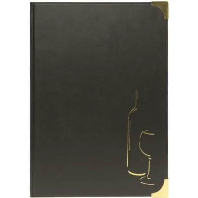 Abbildung von Securit Basic Range Wine Menu holder Double Sided Pocket Inserts Elegant Sleek Design for Restaurants, Bars, and Events (Black)