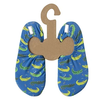 Abbildung von Slipstop Kinder Strandschuhe Anti Rutsch Sport Schuhe Schwimmschuhe Badeschuhe Urlaub Yoga Unisex Sonnenschutzfaktor Mehrfarbig mit Alligatoren, 18 20 EU(INF)
