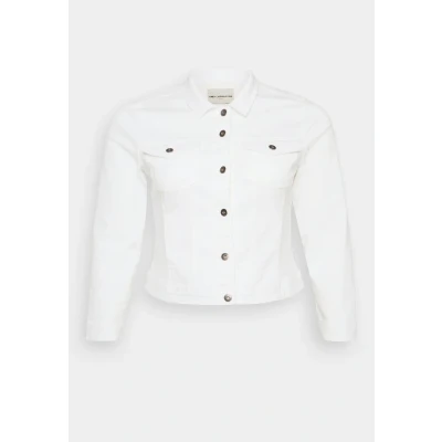 Abbildung von ONLY CARMAKOMA Damen CARWESPA LS Jacket White DNM NOOS Jacke, 42