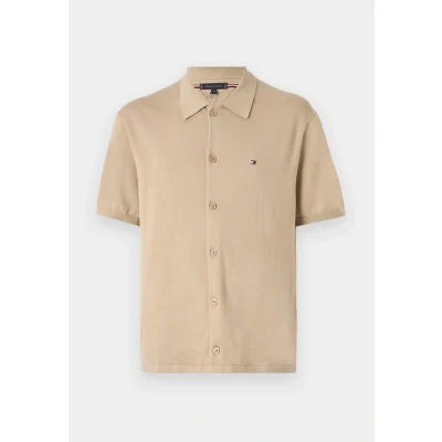Abbildung von Tommy Hilfiger Essential Shirt Hemd, Herren, Größe: Small, Sandalwood