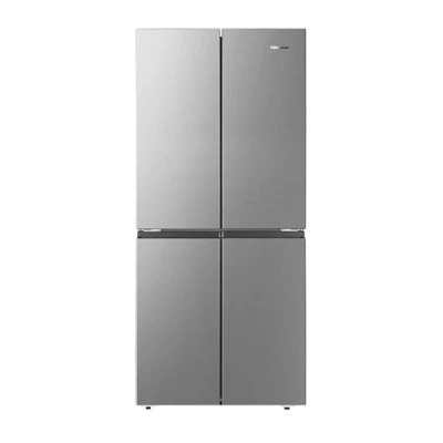 Abbildung von Hisense RQ563N4SI2 Cross Door Kühl Gefrierkombination/ NoFrostPlus/ Inverter Kompressor/ HolidayMode/ SuperCool/ 181 cm/ Kühlteil 294 l/ Gefrierteil 160 40 dB/ 279 kWh/ Jahr/ Inox Look, Edelstahl