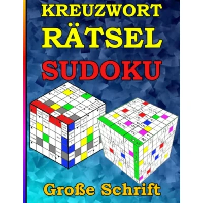 Abbildung von Rätselheft Senioren Große Schrift: Kreuzworträtsel und Sudoku für Senioren. In großer Schrift.