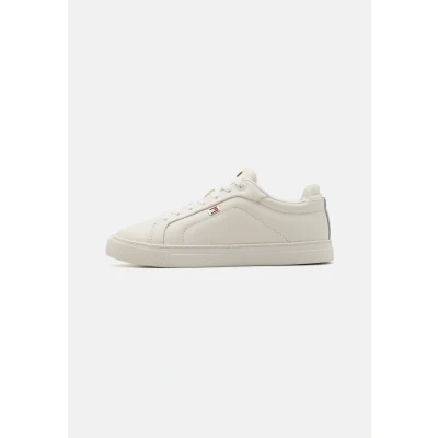 Abbildung von Tommy Hilfiger Womens ICON Court FLAG Sneaker low, Damen, Größe: 36, Ivory petal Schuhe