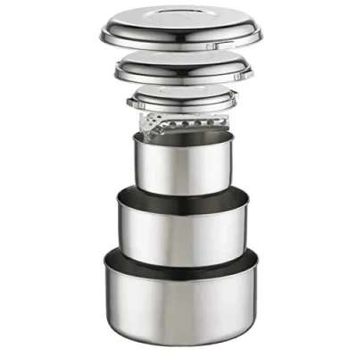 Abbildung von MSR (Mountain Safety Research) Kochgeschirr Alpine 4 Pot Set, Silver, One size, 21721