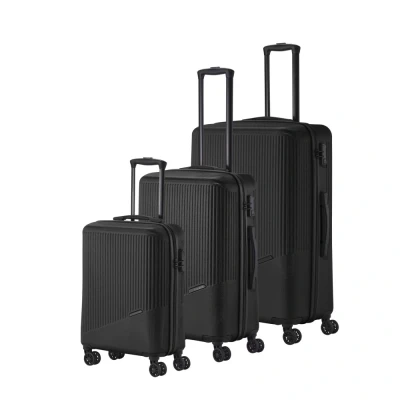 Abbildung von Travelite Bali 4w L/M/S Schwarz Koffer mit 4 Rollen Kofferset