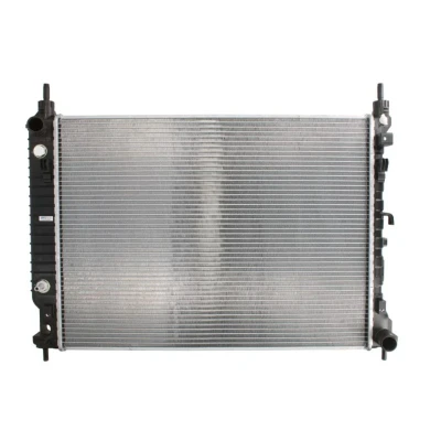 Abbildung von NISSENS 606256 Kühler, Motorkühlung Aluminium 672 500 34 Kühlrippen gelötet CHEVROLET: Captiva, OPEL: Antara