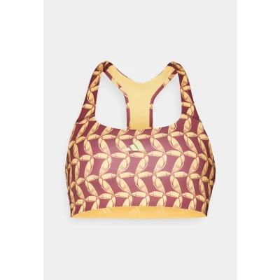Abbildung von adidas Performance FARM Medium Support BRA Sportbh mit mittlerer Stützkraft, Damen, Größe: MxC D, Semi spark/shadow red/pulse lime