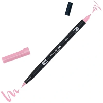 Abbildung von Tombow ABT 723 Fasermaler Dual Brush Pen mit zwei Spitzen, pink
