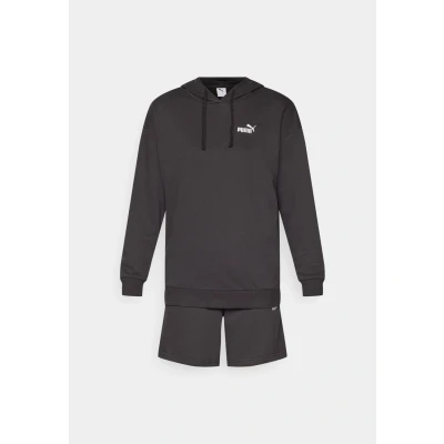Abbildung von Puma Short Hooded Relaxed SUIT SET Trainingsanzug, Damen, Größe: Large, Black