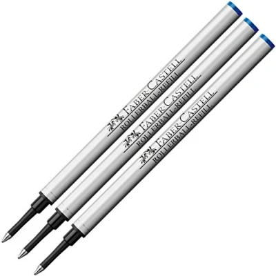 Abbildung von Faber Castell 148712 Ersatzmine Tintenroller Basic (3er Pack, blau)