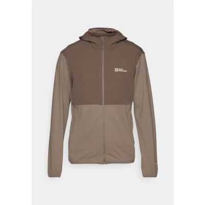 Abbildung von Jack Wolfskin Prelight Trail Hoody Sweatjacke, Herren, Größe: XL, Cold coffee