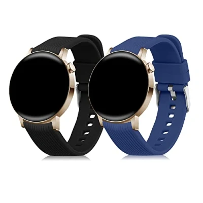 Abbildung von kwmobile 2X Sportarmband kompatibel mit Huawei Watch GT 3 Pro (43mm) / (42mm) Armband Fitnesstracker Band Set aus TPU Silikon
