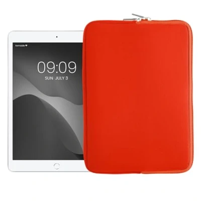 Abbildung von kwmobile Tablet Hülle kompatibel mit 9,7&quot; 11&quot; Universal Neopren Tasche Cover Case Schutzhülle Sleeve in Orange