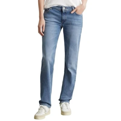 Abbildung von Marc O&#039;Polo Jeans Straight Leg, Damen, Größe: 26x34, Sustainable clean blue wash