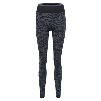 Abbildung von Hummel SAGA Seamless Tights, Damen, Größe: XS, Black asphalt melange