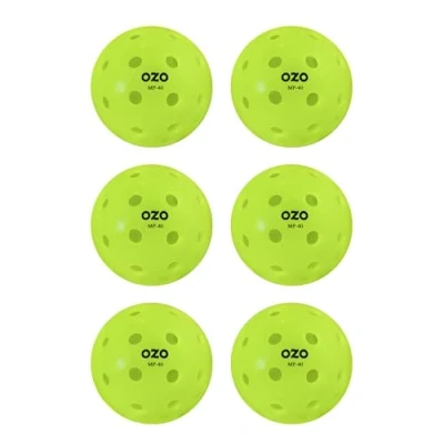 Abbildung von OZO Pickleball 6er Set Outdoor Bälle 40 Löcher, Rotationsform